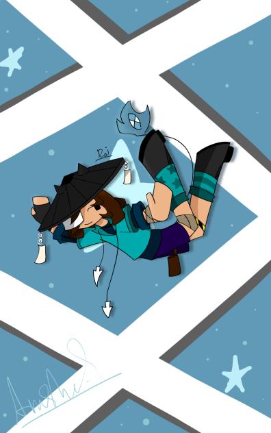 falling ft. my oc