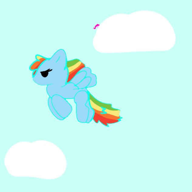 rainbowdash flying animation