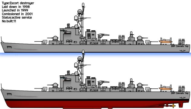 BRP Conrado yap-class escort destroyer