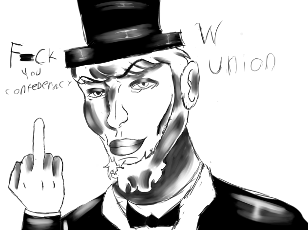 Abe Lincoln defeats the confederacy