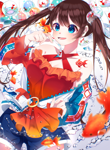 夏の泳ぐ音