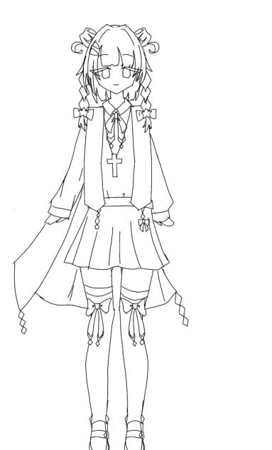 立ち絵線画