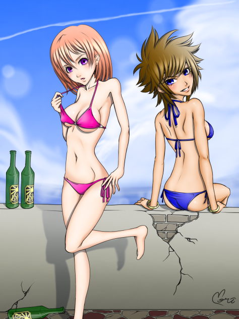夏輝ちゃんと美摘ちゃん