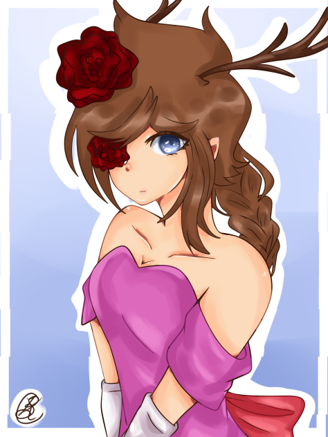 Kia in a wedding dress XD