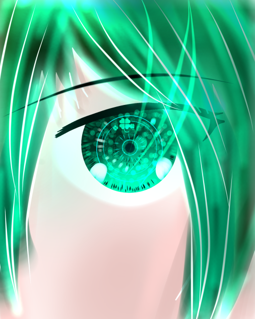 👁を