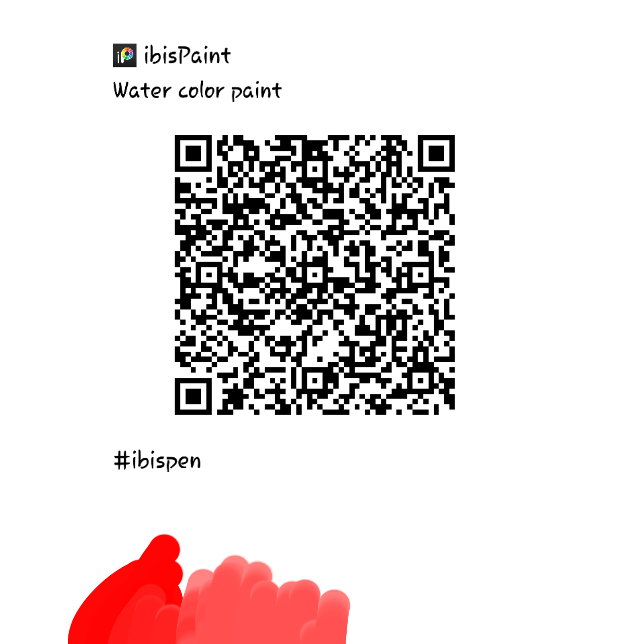 Water color paint QR code ibisPaint