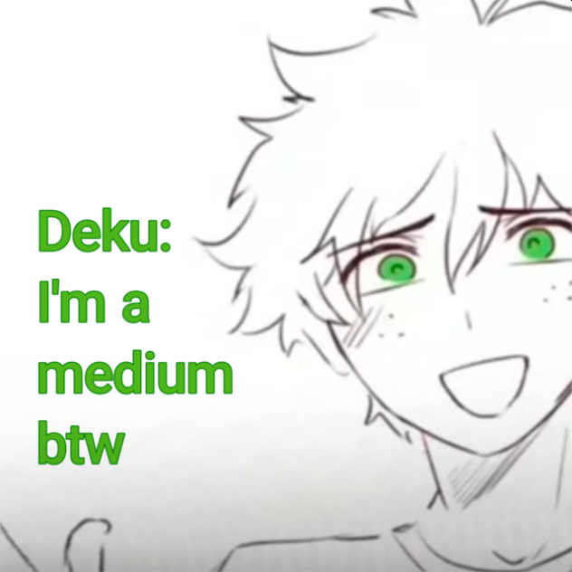 Bakugo is an XL