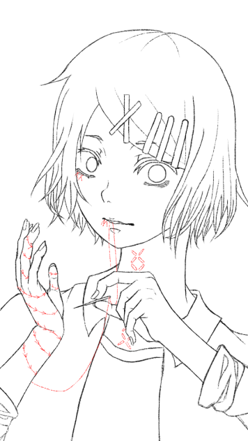 鈴屋什造 線画