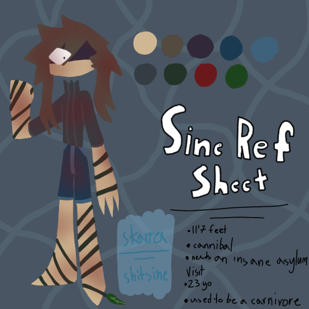sine reference sheet shizpost 🥰 - ibisPaint