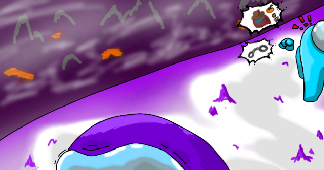 Among us !purple caught!