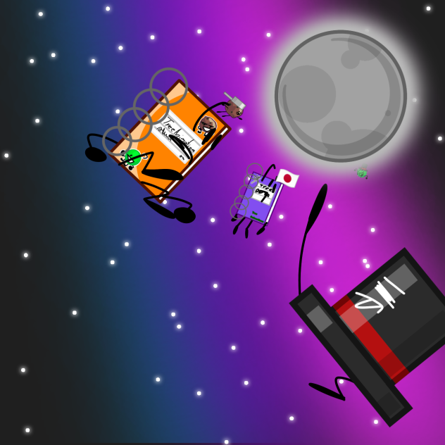 Objects Trying to Reach the Moon