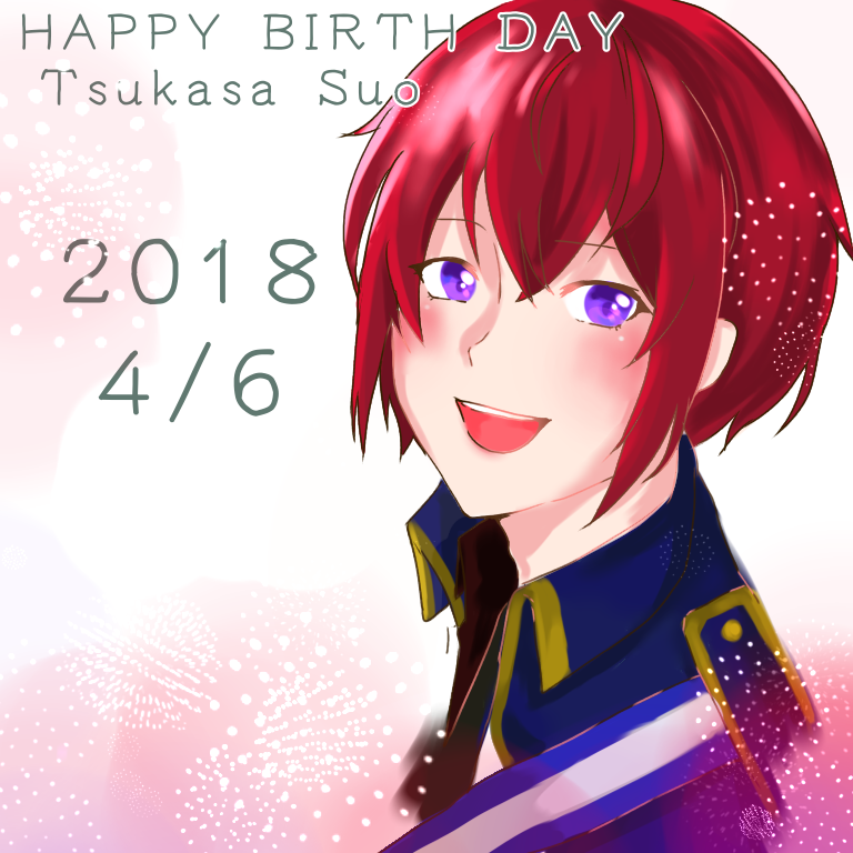 あんスタ 箔押し 司 ⑧ あんスタ朱桜司 缶バッジ