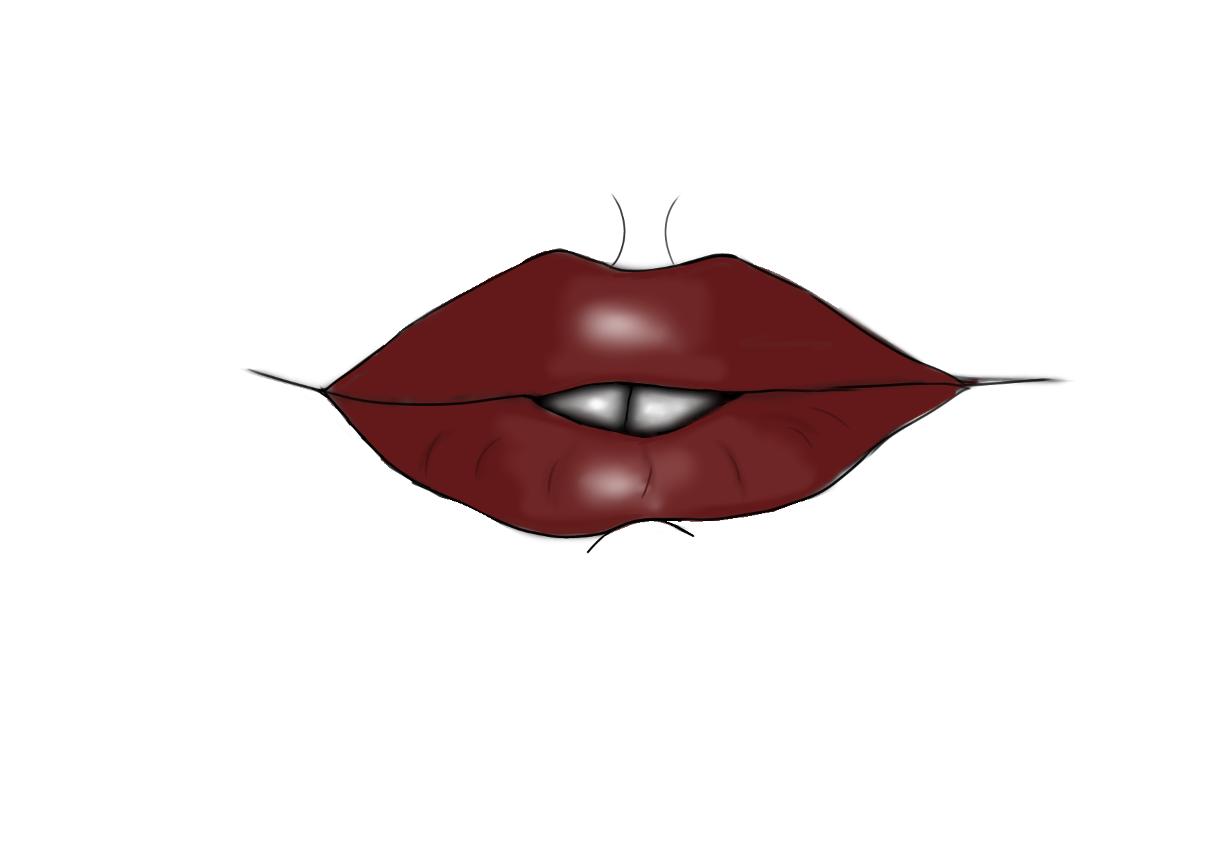 baddie lips👁️👄👁️💅 - ibisPaint