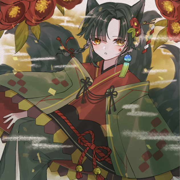 和風ポンチョ…？