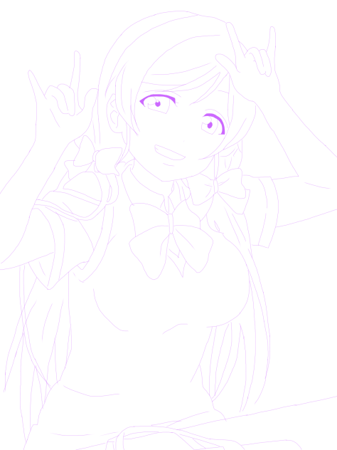 東條希 線画