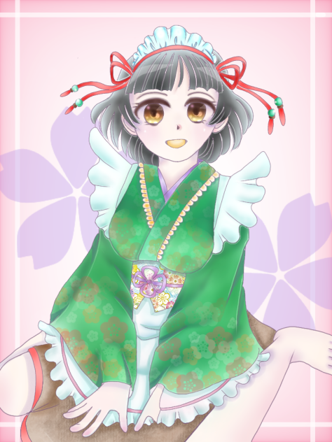 和風のメイドさん♪