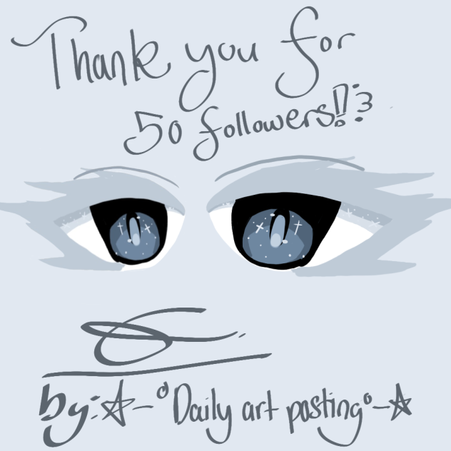 🎉THANK YOU FOR 50 FOLLOWERS🎉
