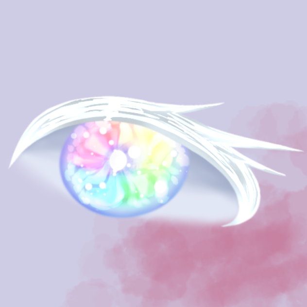 虹色の目