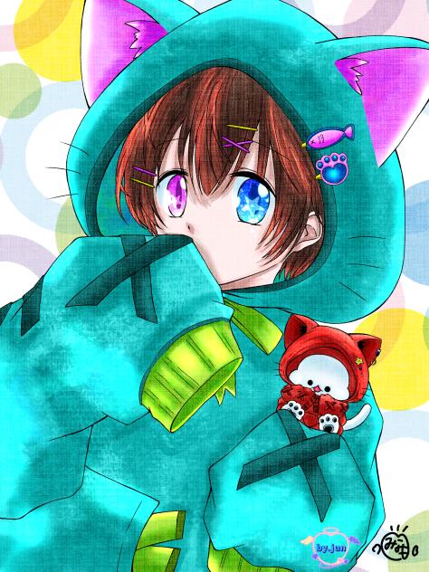 南萌様の線画塗らせて頂きました♡