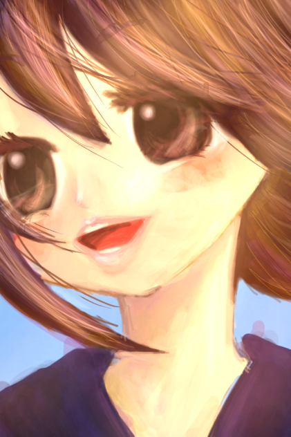 厚塗り風