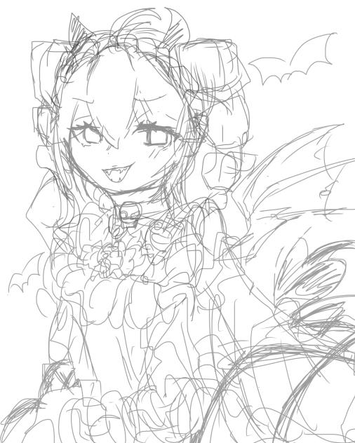 ハロウィン用下書き