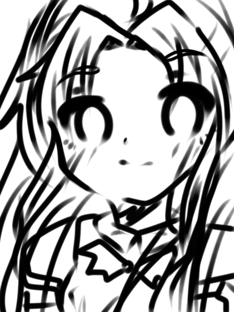 リクエストイラスト　　ゆうきちゃん　下絵