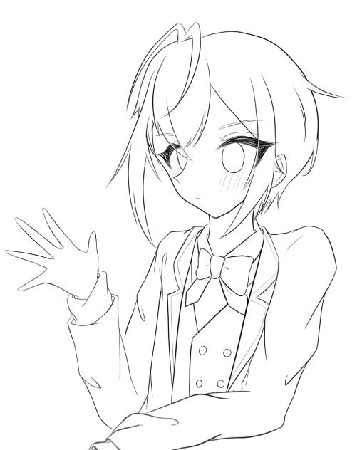 ふりふり　線画