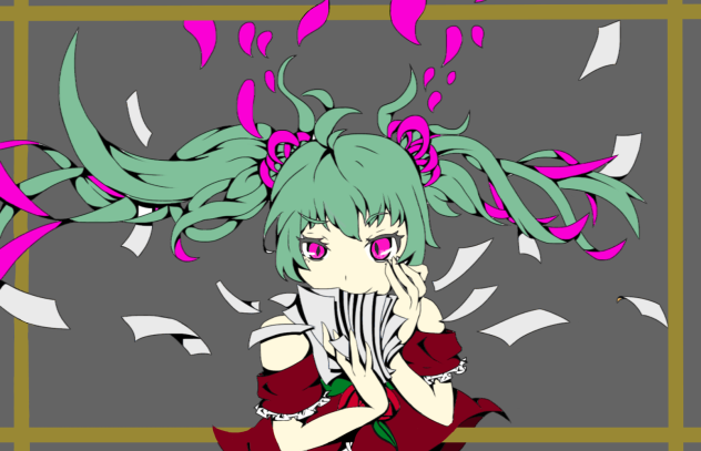 【線画】妄想税【塗ってください】塗らせていただきました