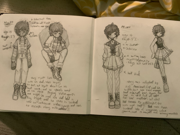 Wyatt and Akumu sketches
