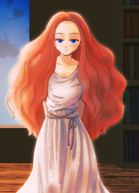 燃える髪 Ibispaint