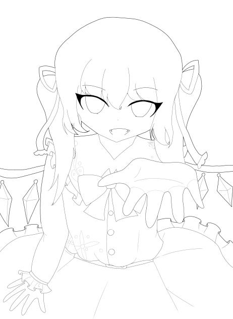 フランの線画〜