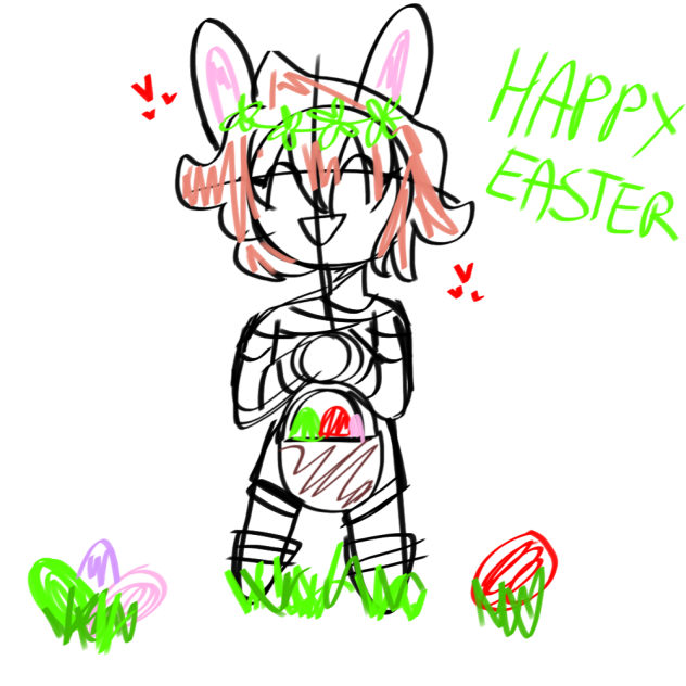 happy easter - ibisPaint
