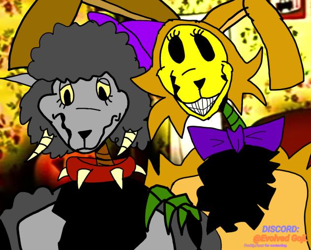 Witch Sheep and Pumpkin Rabbit