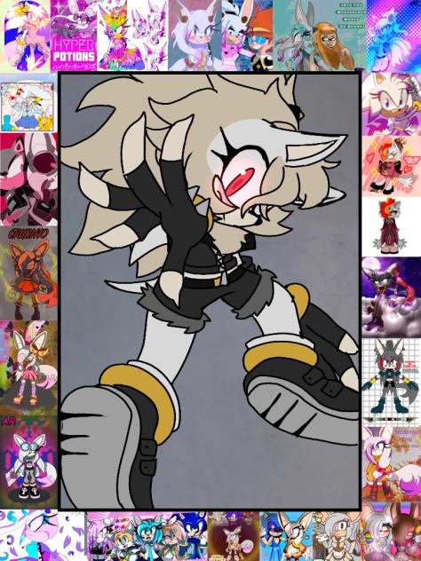 Ghost The Albino Hedgehog ( Sonic  oc )