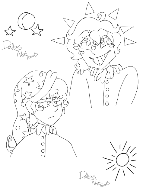 Sun y Moon 1 - ibisPaint
