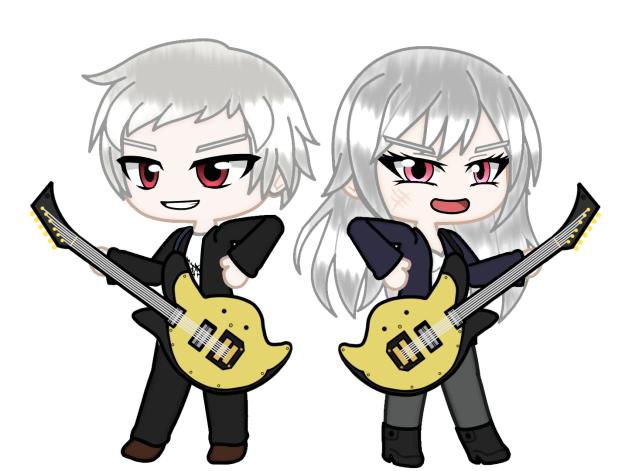 Prussia and Nyo!Prussia play guitar