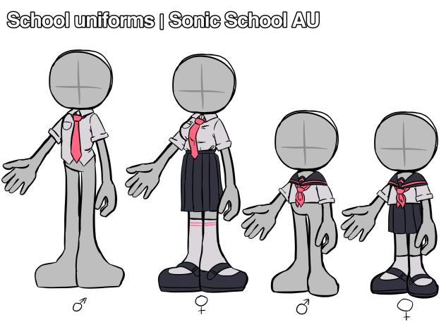 School Uniforms for a Sonic AU