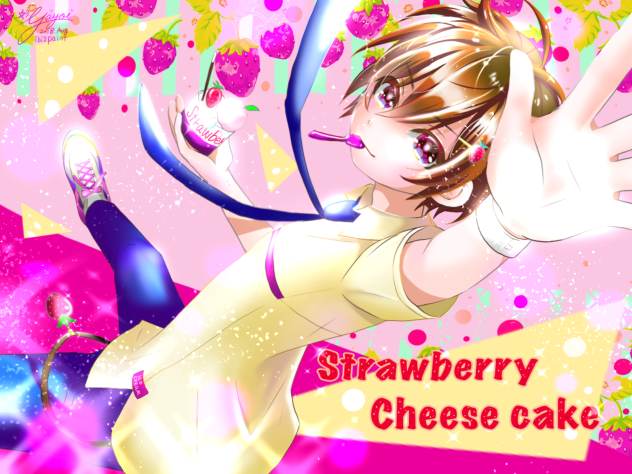 ストロベリーチーズケーキ