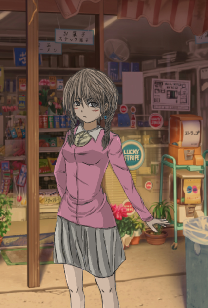 駄菓子屋にて