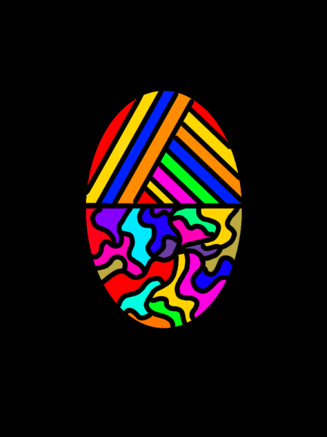 Egg Art Drawing (Digital Art)
