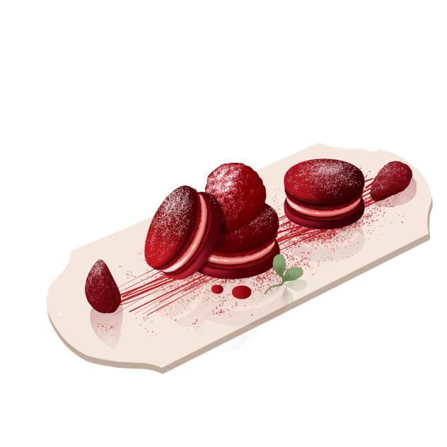 Red velvet Macarons