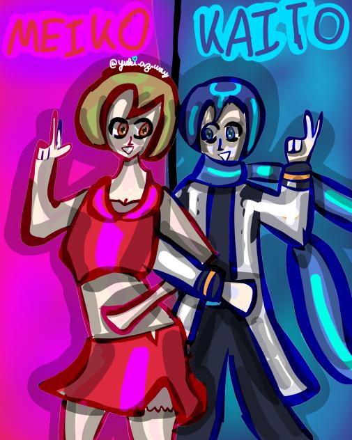 Meiko and Kaito fanart!