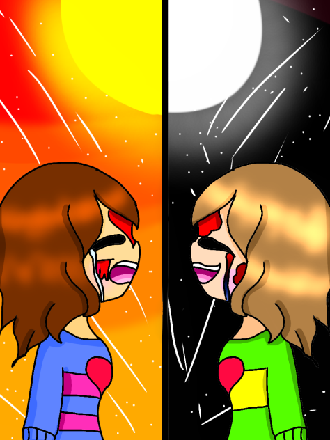 Frisk and Chara - ibisPaint