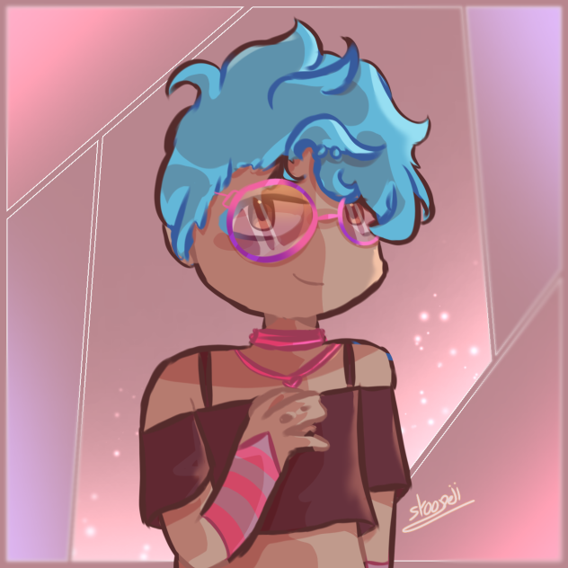 drew a character by @Sam .