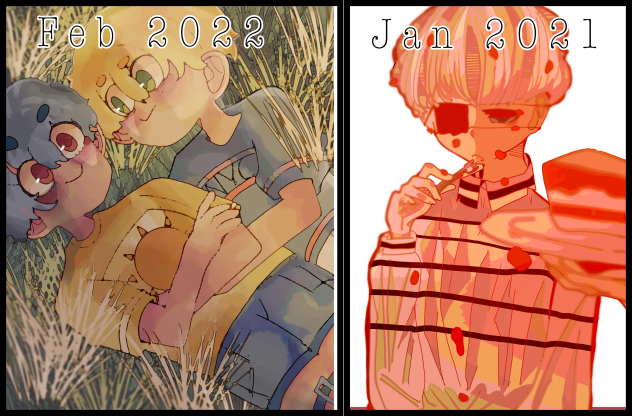 My art progress throughout 1 year - ibisPaint