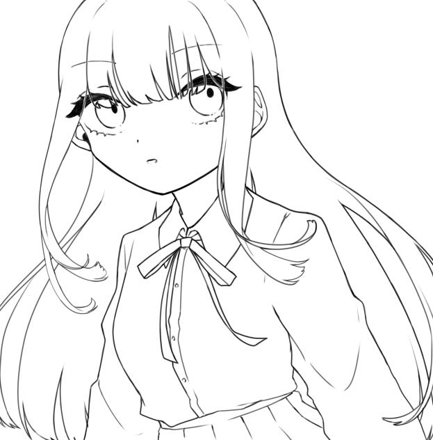 優等生　塗り絵