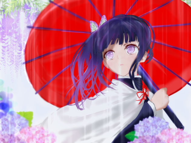 【鬼滅の刃】栗花落カナヲ　雨待ち