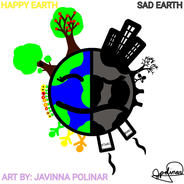 HAPPY EARTH and SAD EARTH