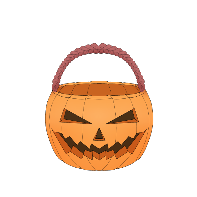 Jack O&rsquo;lantern basket - ibisPaint
