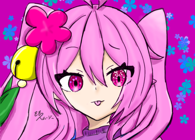 モモスムージーさんの線画に塗ってみた！